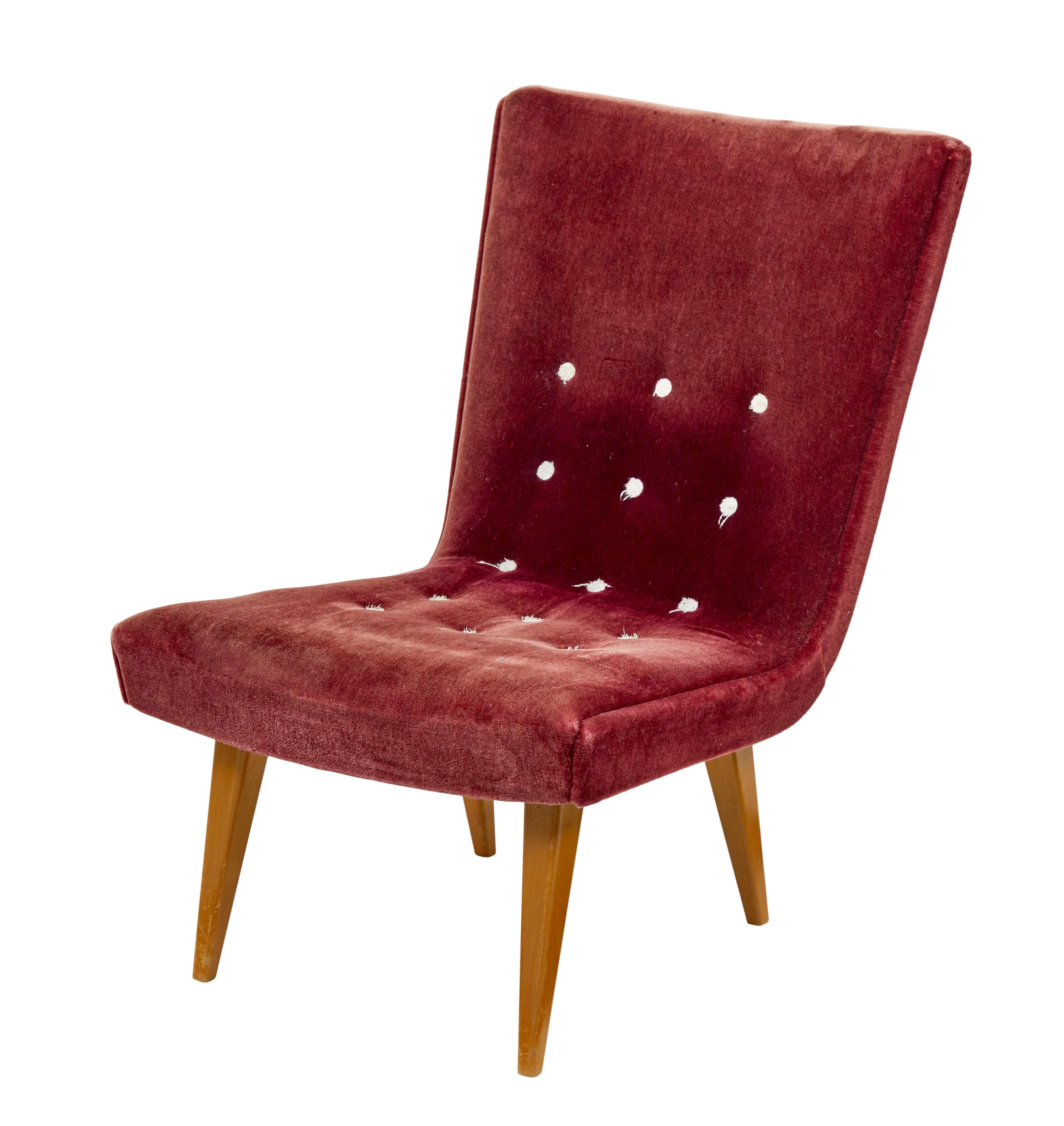 Harlequin set of 8 Scandinavian modern lounge chairs In Good Condition For Sale In Debenham, Suffolk