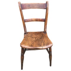 Harlequin Set Of Eight 19th Century Elm and Beech Windsor Bar Back Chairs