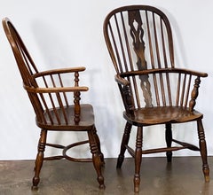 Harlequin Set of Eight Windsor Chairs from England