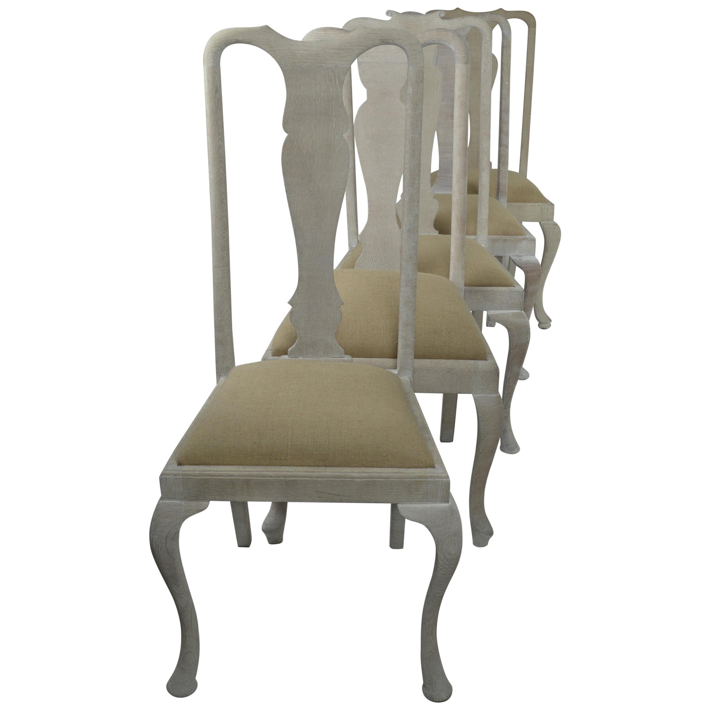 Harlequin Set of Ten (10) Antique Gustavian Style Urn Back Dining Chairs