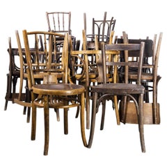 Retro Harlequin Set of Thirty Original Bentwood Chairs, Twenty Six