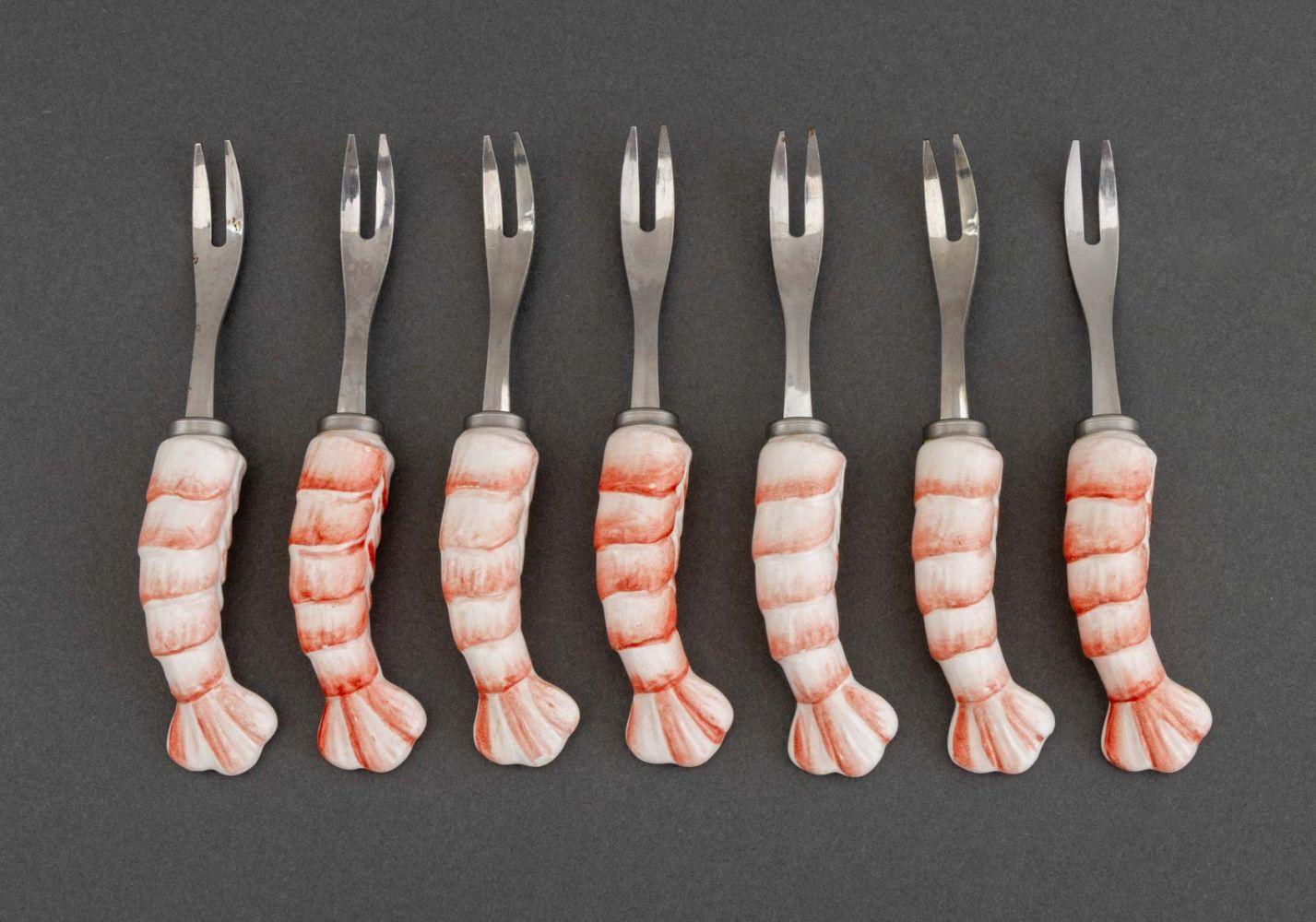 Harlequin Shellfish Service, 20 Pcs. For Sale 7