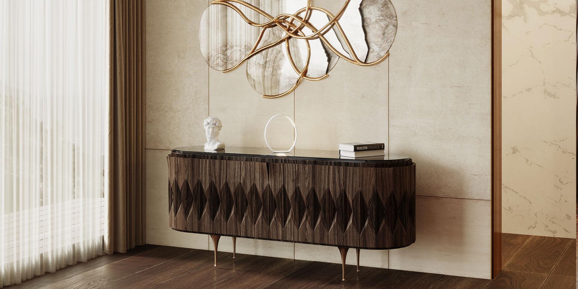 Contemporary Harlequin Sideboard by Alma de Luce For Sale