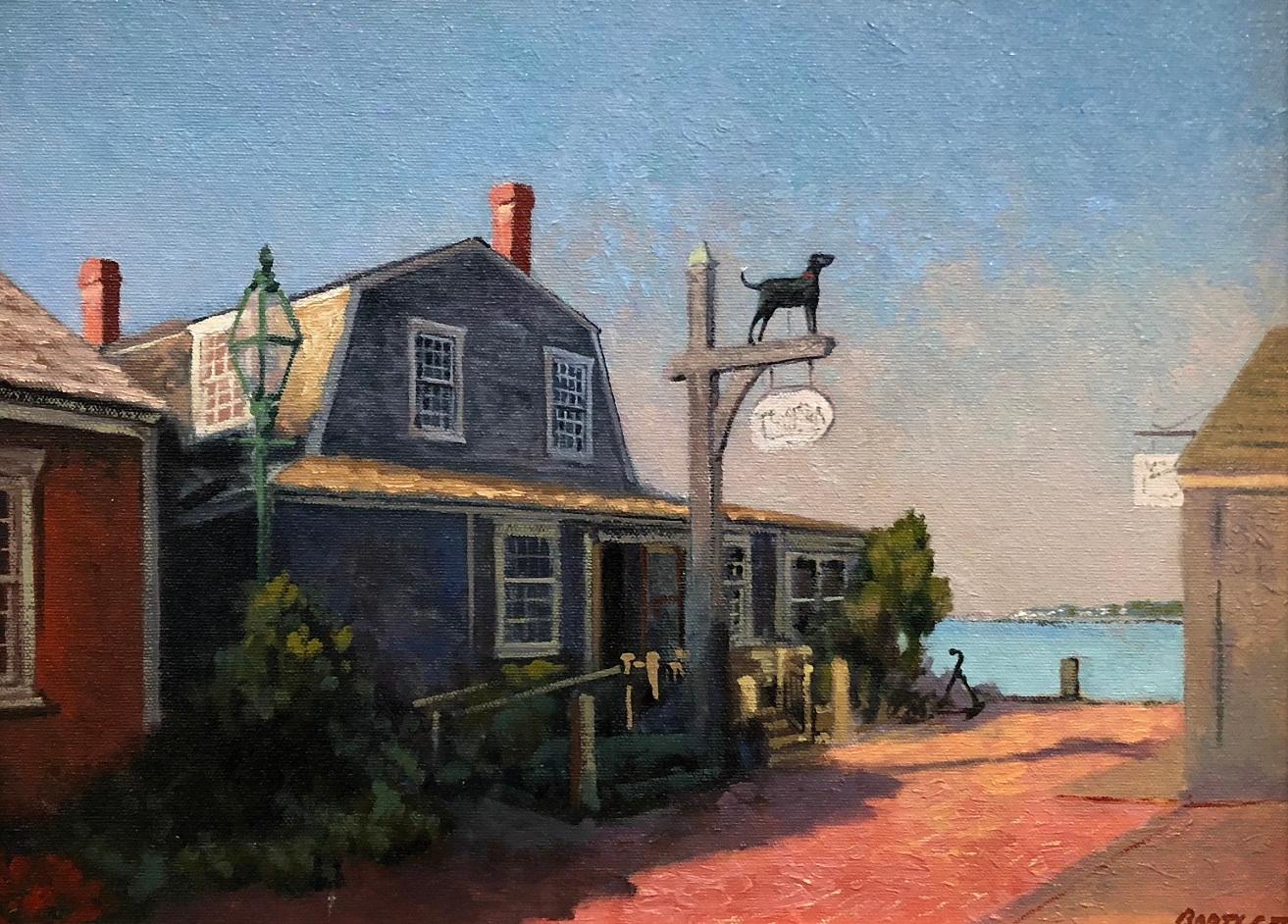 Harley Bartlett Landscape Painting - The Black Dog, Martha's Vineyard, Massachusetts