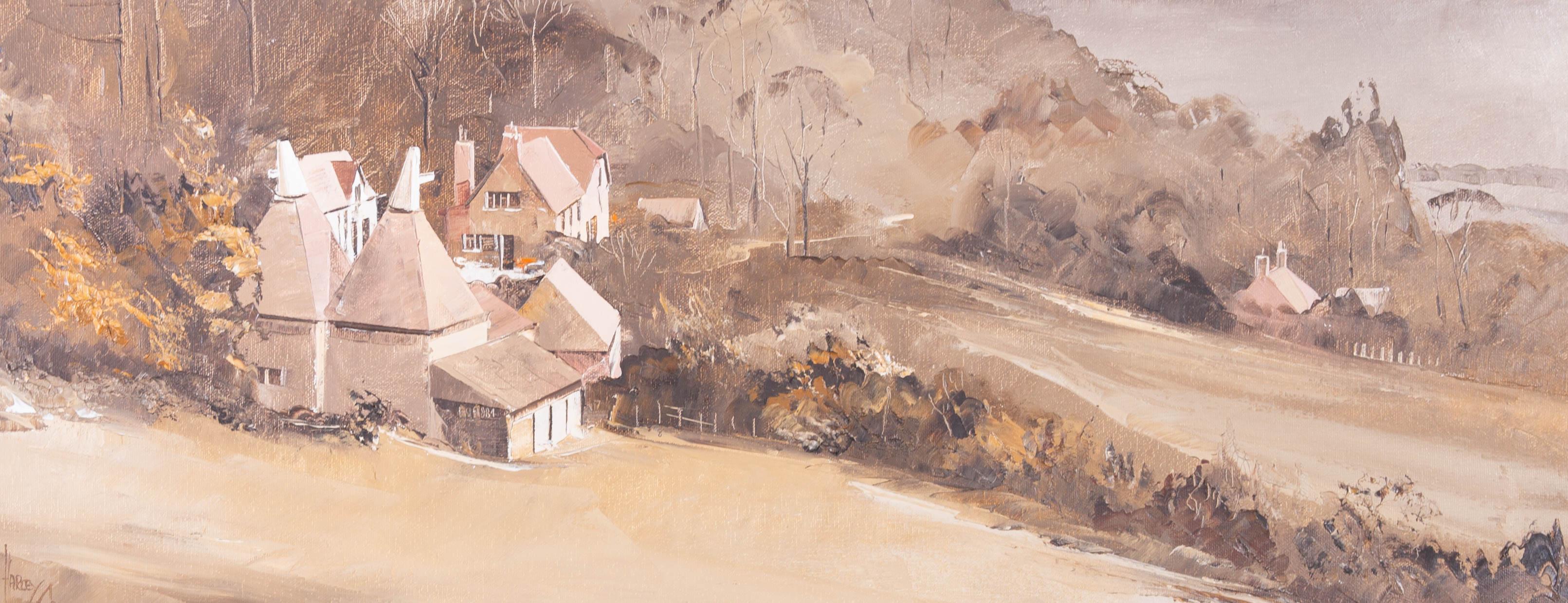 Harley Crosley Harley Crosley 20th Century Oil, Oast Houses For