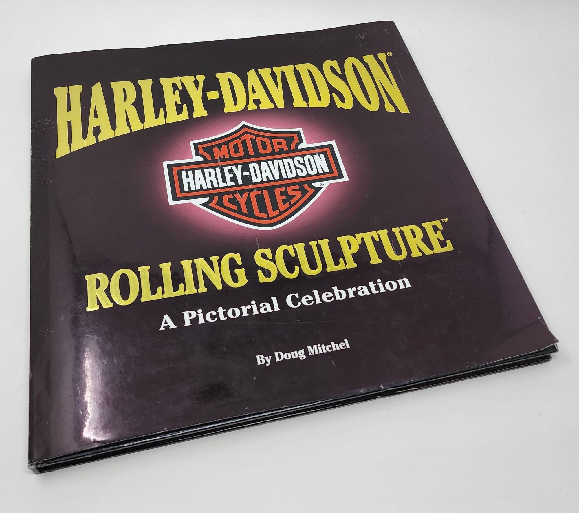 Mid-Century Modern Harley Davidson Rolling Sculpture Hardcover Book For Sale