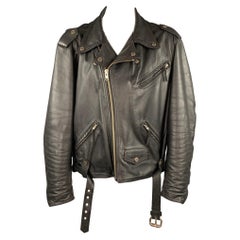 HARLEY DAVIDSON Größe XXL Schwarze Motorrad-Lederjacke