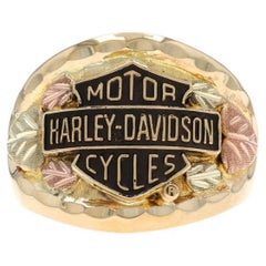 Harley-Davidson Stamper Black Hills Gold Men
s Ring - Yellow Gold 10k Harley-Davidson Stamper Black Hills Gold Men
s Ring - Yellow Gold 10k