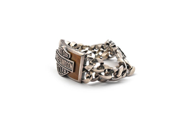 Harley Davidson Thierry Martino Sterling Silver Bracelet at 1stDibs | thierry  martino harley davidson, harley davidson silver bracelet, thierry martino  harley davidson jewelry for sale