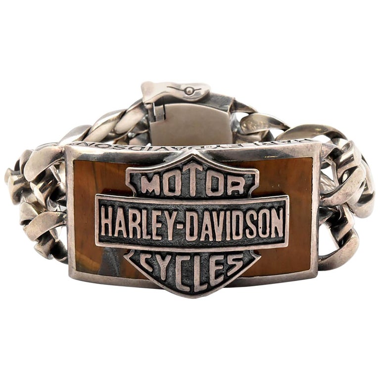 Harley Davidson Thierry Martino Sterling Silver Bracelet at 1stDibs