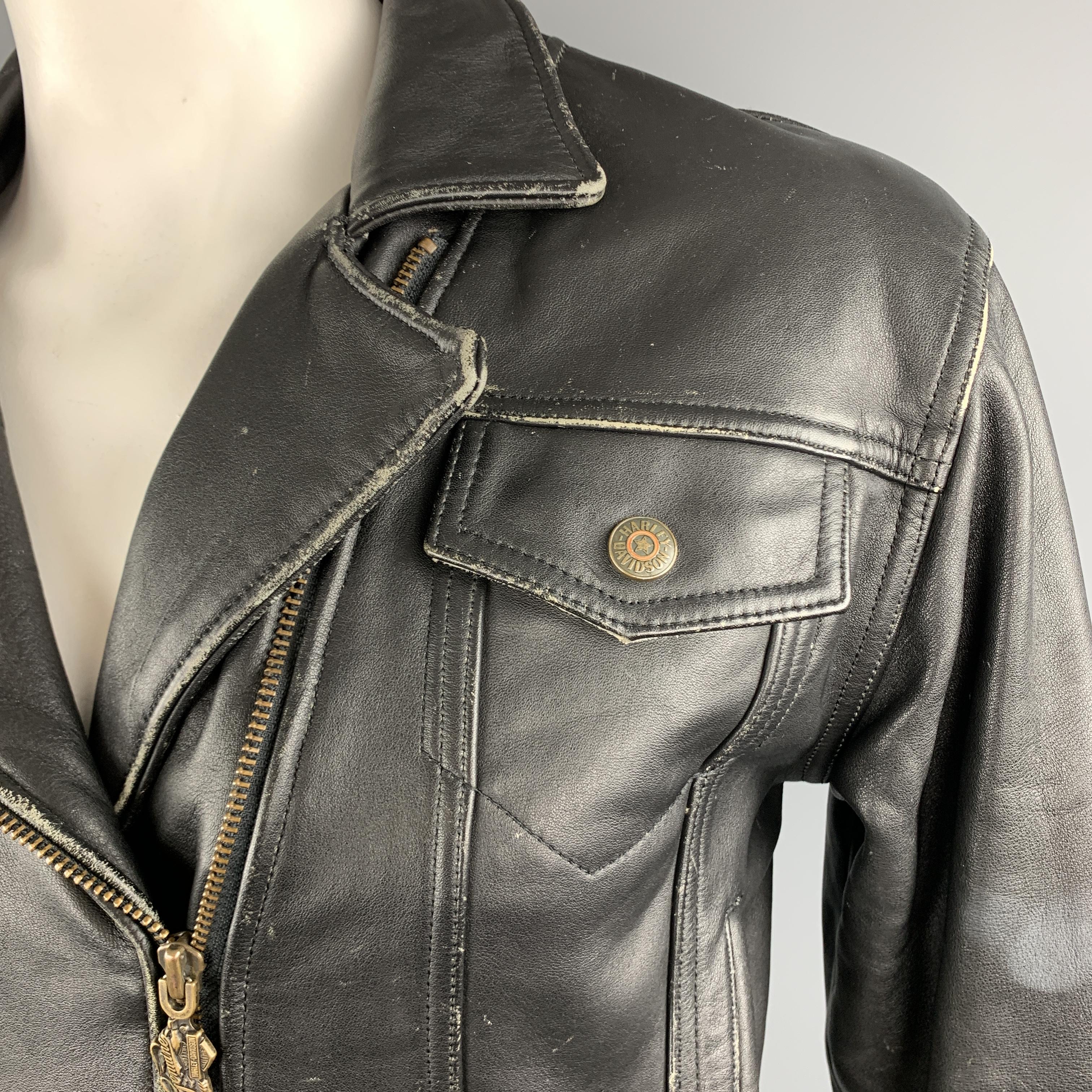 vintage harley davidson leather jacket