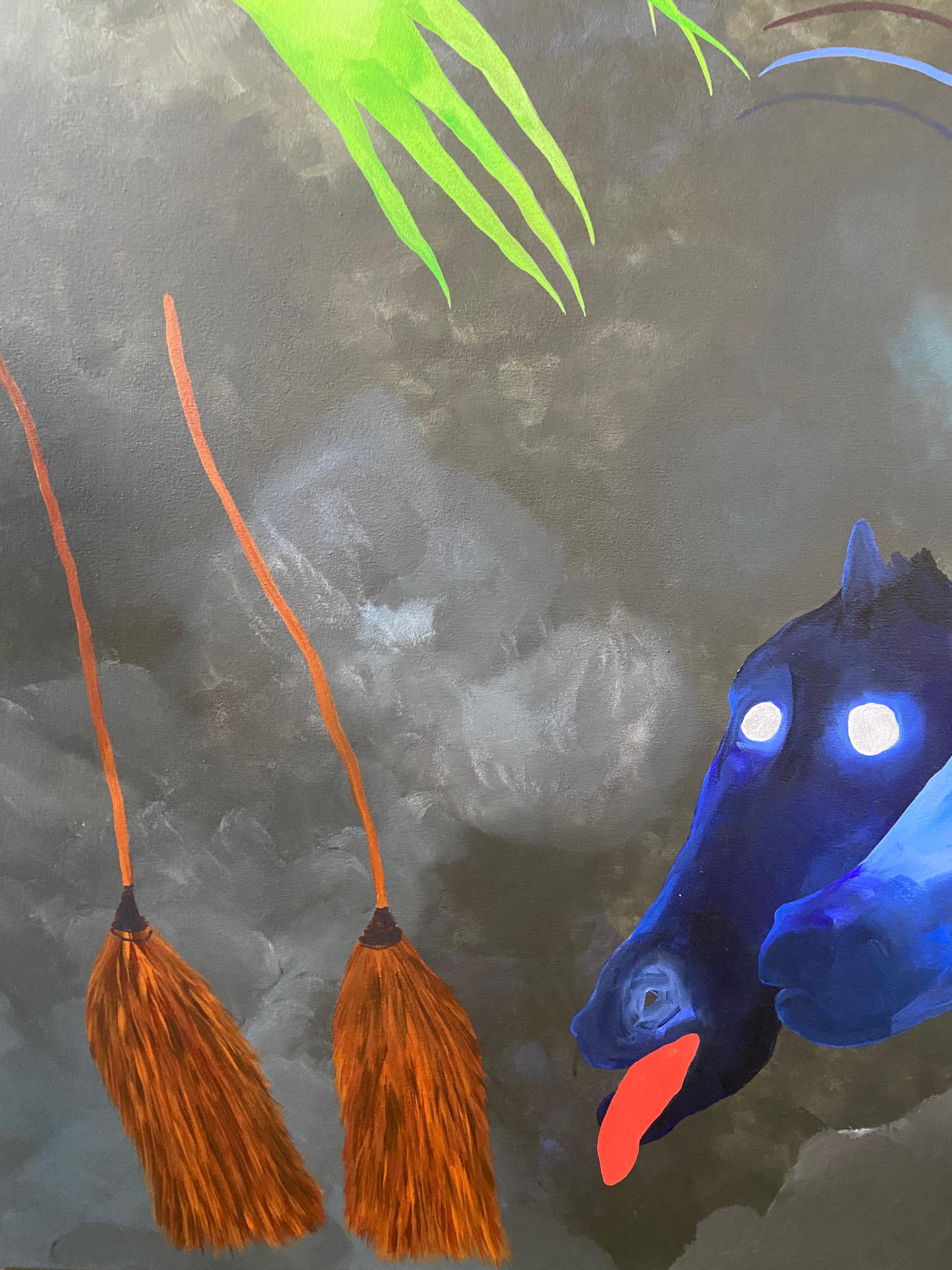 Puntos temáticos de la trama en El Mago de Oz A partir de los recuerdos de la infancia - Painting de Harley Lafarrah Eaves
