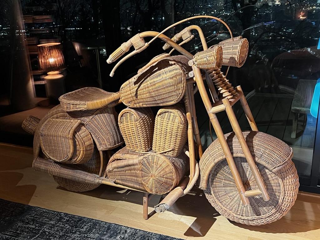 Modern Harley Tom Dixon for Habitat wicker showcases, life-size 1980 For Sale