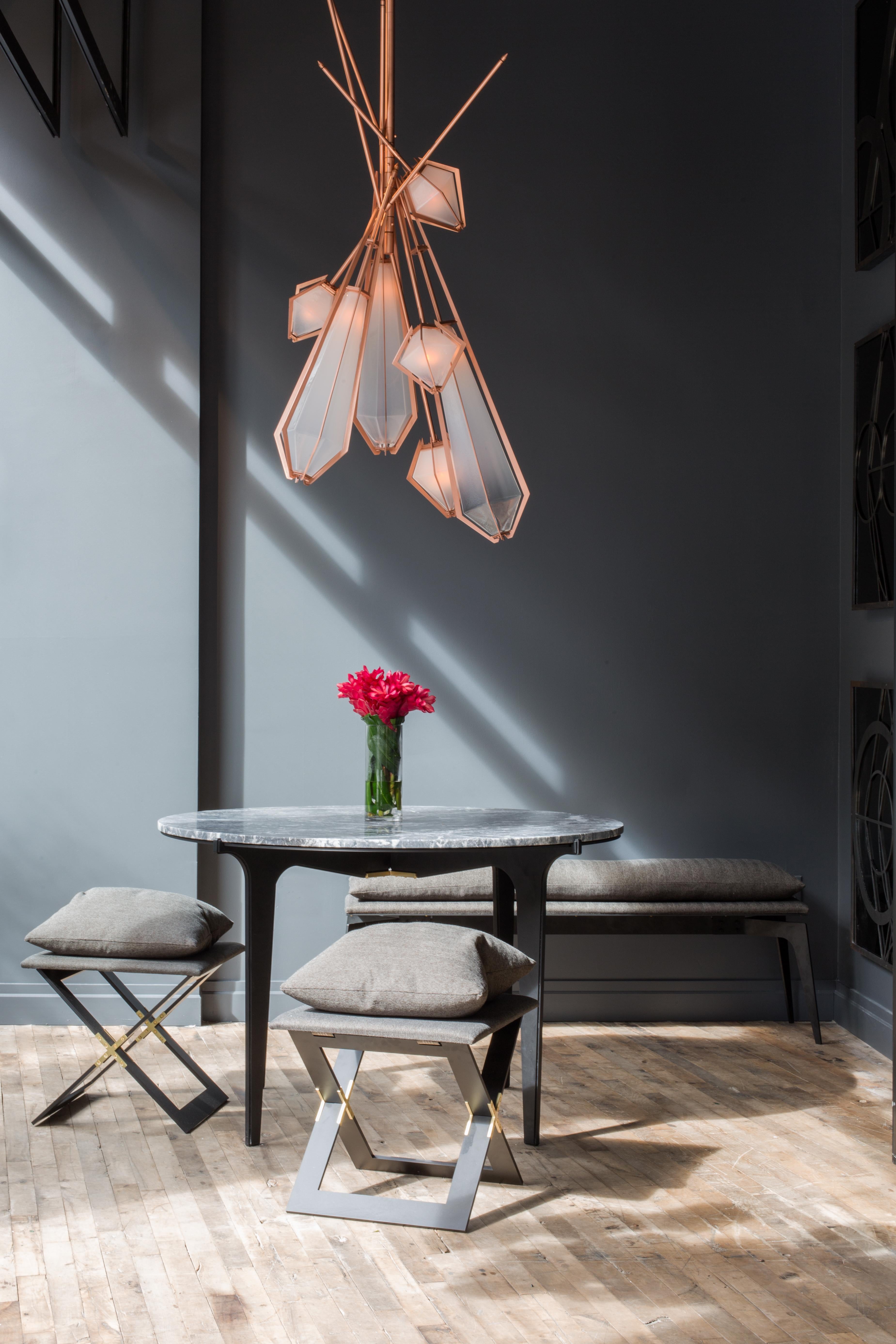 dried flower chandelier