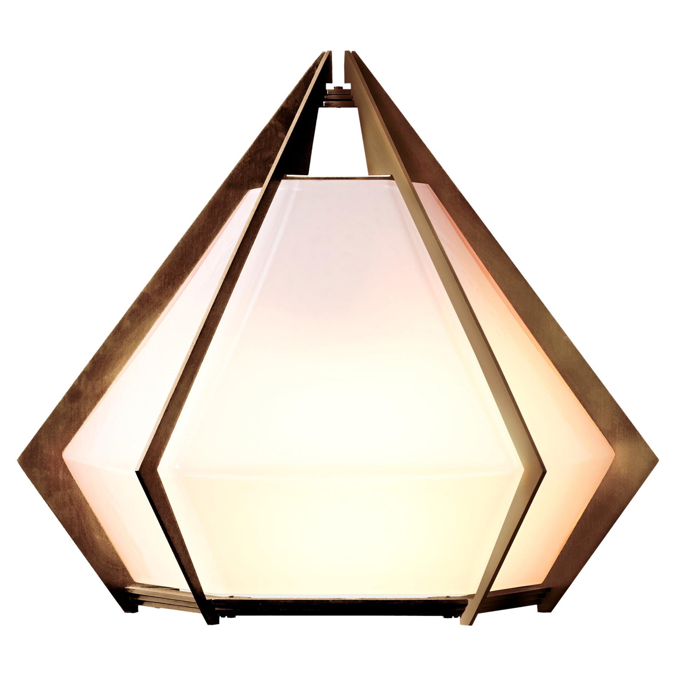 Harlow Wall Sconce in Satin Bronze & Alabaster White Glass