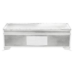 Harman Brothers 1970's Sterling Silver Cigarette Jewelry Box