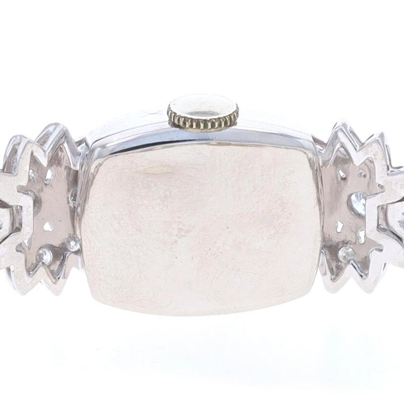 Harman Diamant Art Deco Damenarmbanduhr - Platin Mechanische runde 2,06ctw 3