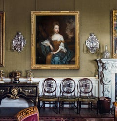 Portrait of a Lady by a Woodland Stream Holding a Shell c.1690; Oil on canvas