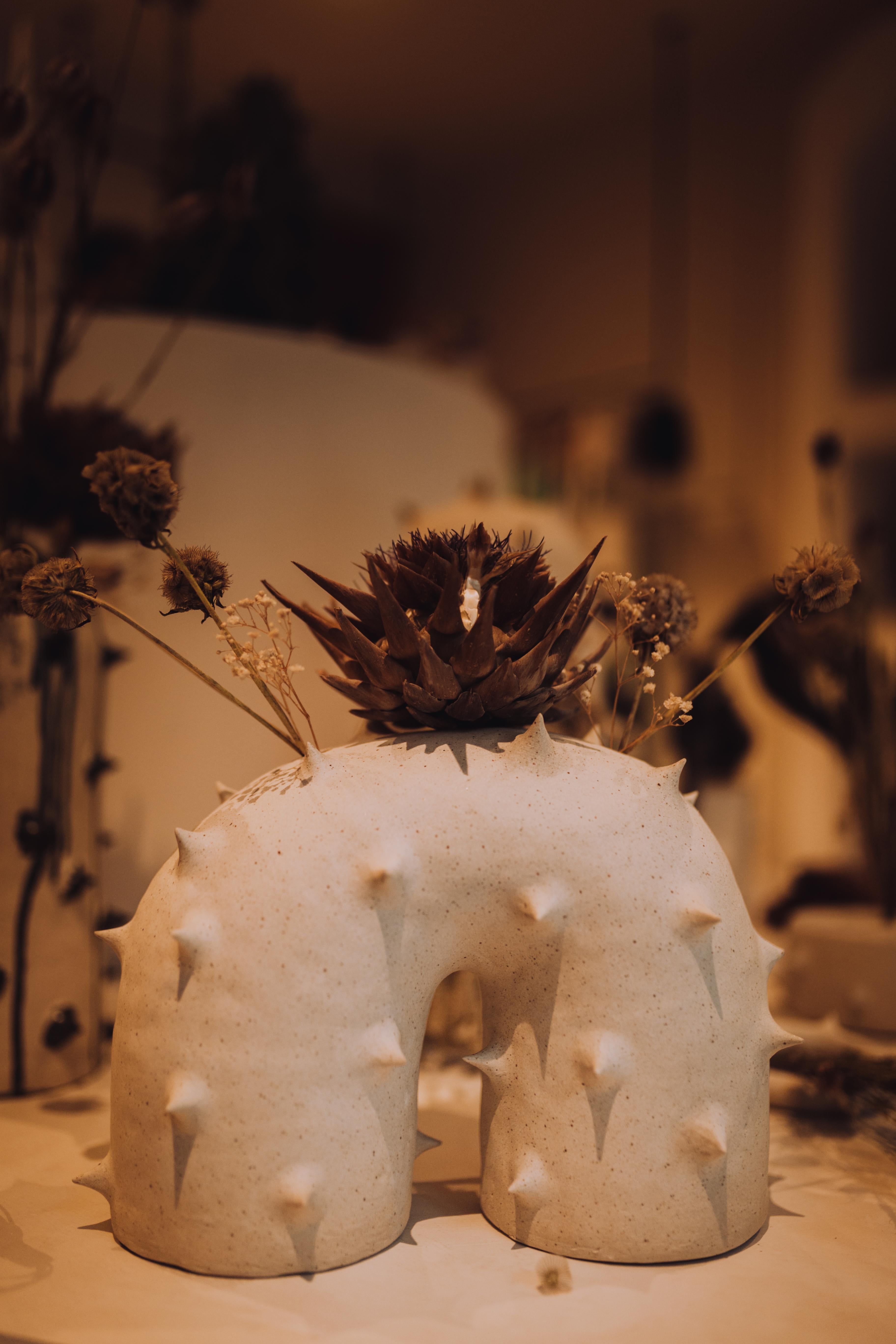 Spanish Harmfull Ceramics Flower Holder by Alina Rotzinger For Sale
