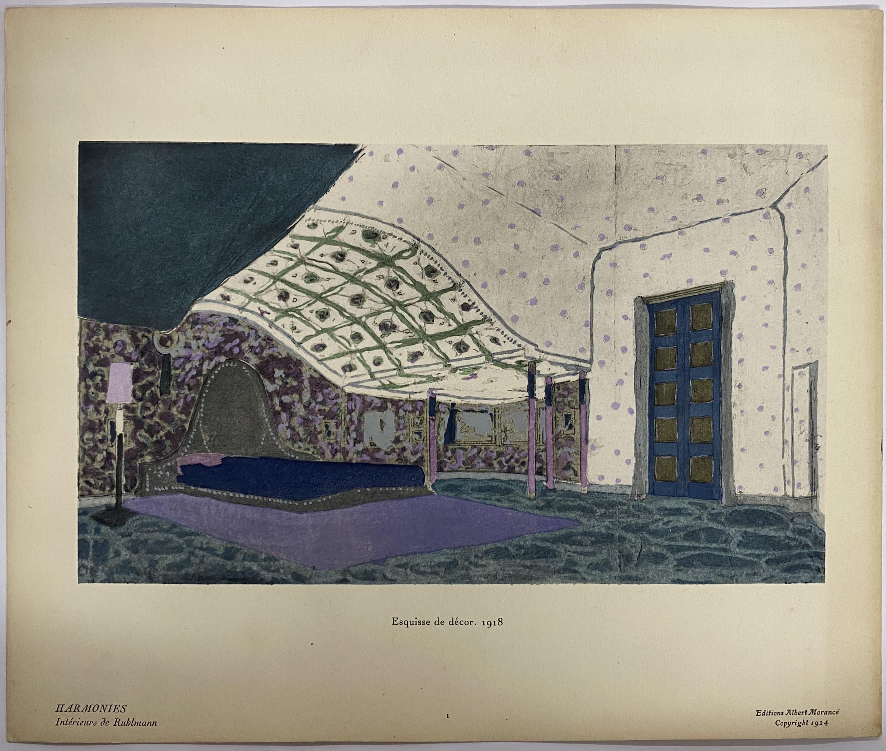 Une somptueuse célébration de la décoration d'intérieur Art déco, dans un aperçu des intérieurs conçus par le plus grand et le plus influent des décorateurs d'intérieur et des créateurs de meubles français de l'Art déco, Émile-Jacques Ruhlmann.