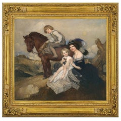 Harmonious Family Portrait, after Oil Painting by George Washington Lambert