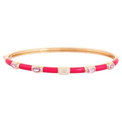 Harmony Bangle 14K Yellow Gold Diamond Bracelet