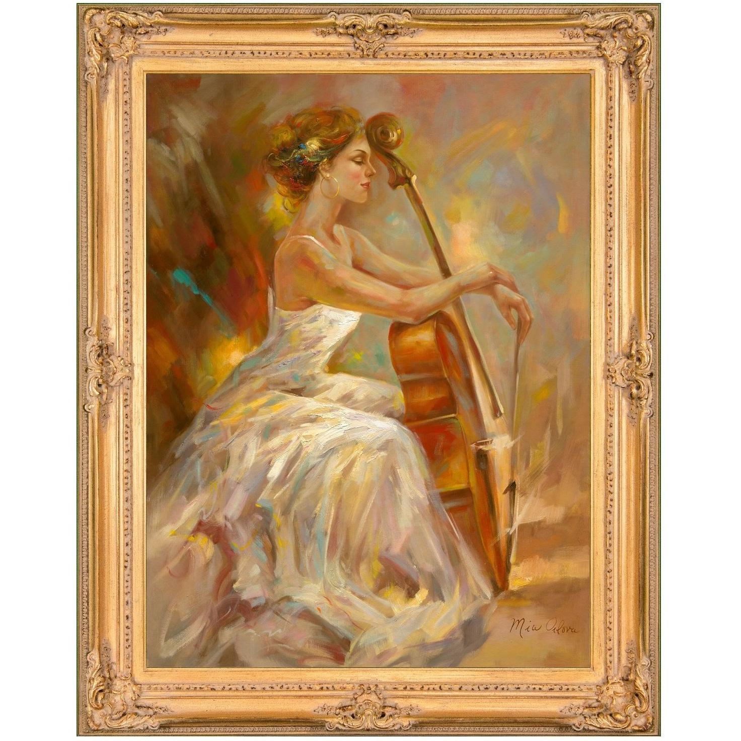 Harmony by Mia Orlova, Modern Oil Painting, After Anna Razumovskaya For Sale