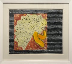 "Ruffled Waters" Harmony Hammond, Striped, Black and White, Abstract, Feminist