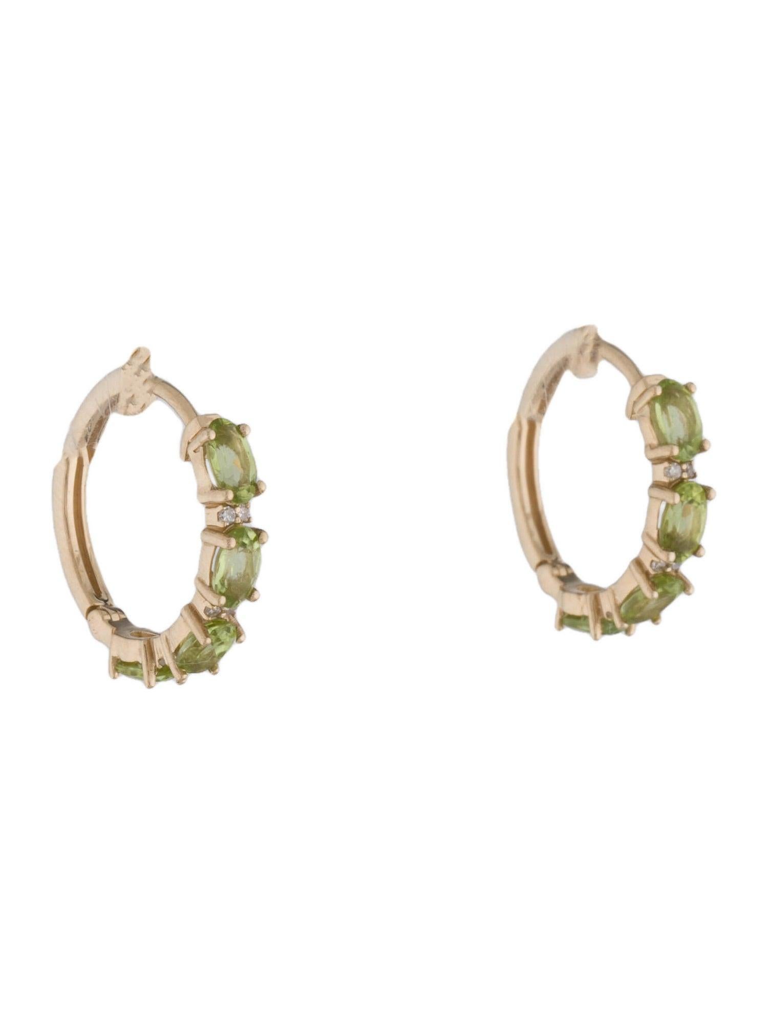 Immerse yourself in the serene allure of our Harmony in Green collection with these exquisite Peridot and Diamond earrings from Jeweltique. Crafted with meticulous attention to detail, these earrings are a testament to the brand's 50-year legacy of