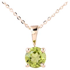 "Harmony in Green Peridot Pendant – Embrace Serenity and Elegance"