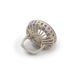 Harmony Round Contemporary Cocktail Ring