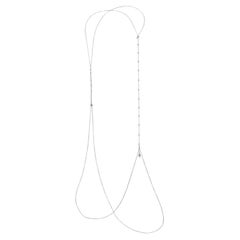 Harness Bodychain in Rhodium Plated 925 Sterling Silver & Glass Crystals by O Sh