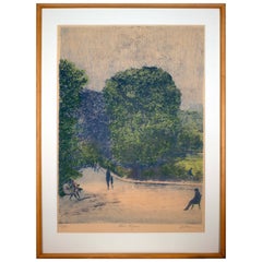 Harold Altman Nine Figures Signed Vintage Modern Lithograph on Paper 58/185 F