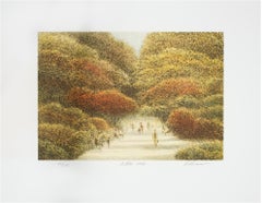 "Allee," Original Color Lithograph signed by Harold Altman
