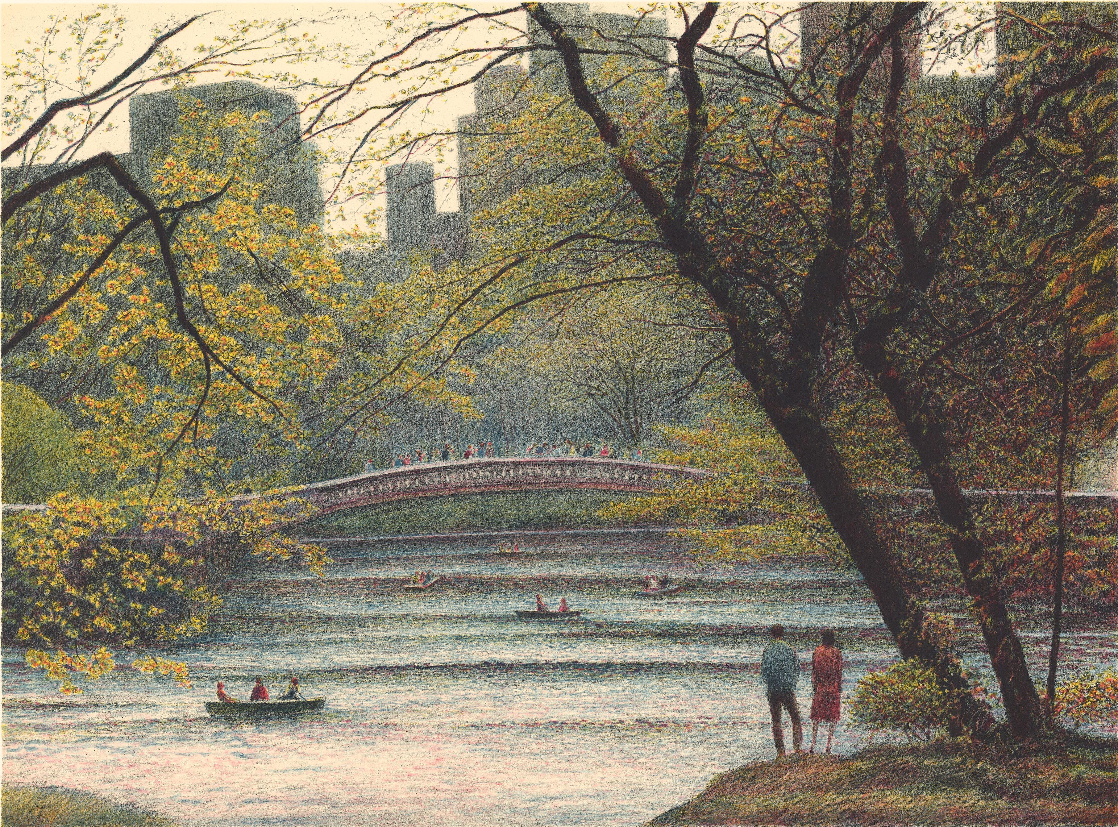 Harold Altman Landscape Print - Central Park.