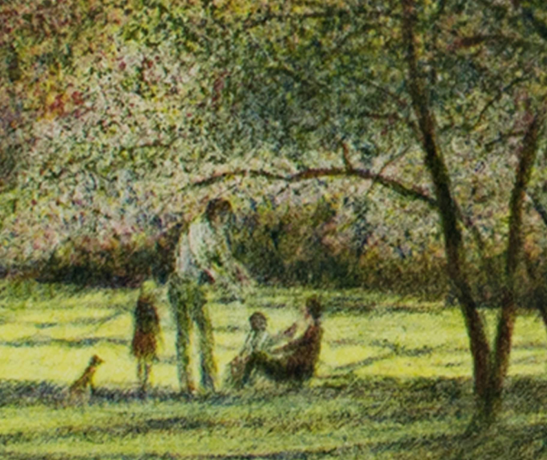 Zwei farbige Lithografien von Harold Altman „Family (suite of 2)“, verkauft als Paar im Angebot 10