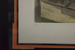 Framed Limited Edition Lithograph. "Fish Market" by Altman, Hand Signed.