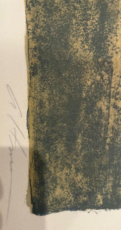 Harold Altman limited edition etching entitled "Park Path: Seated Bench Figures"