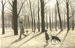 Harold Altman 'Luxembourg Garden' 1970- Lithograph