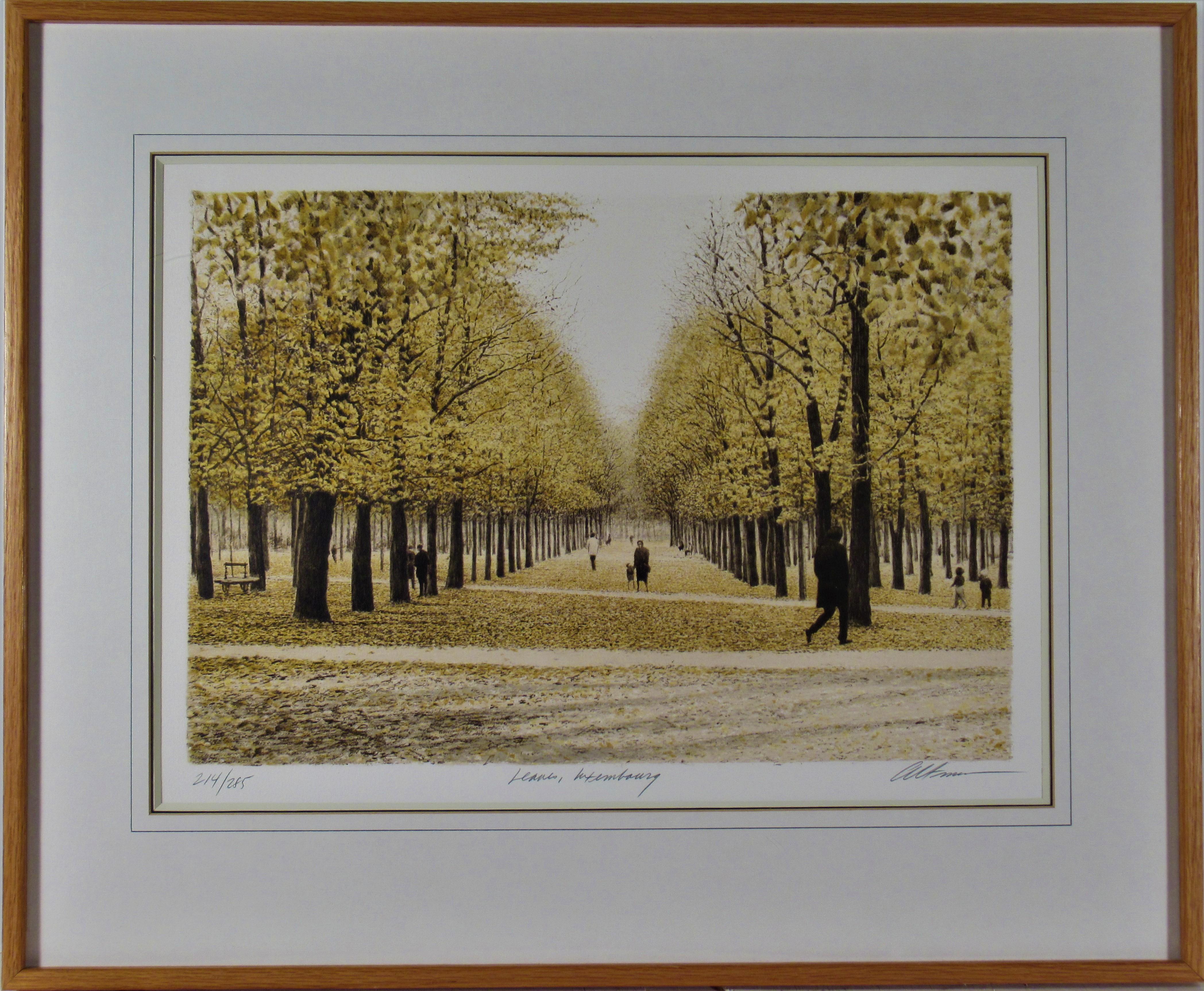 Harold Altman Landscape Print - Leaves Luxembourg