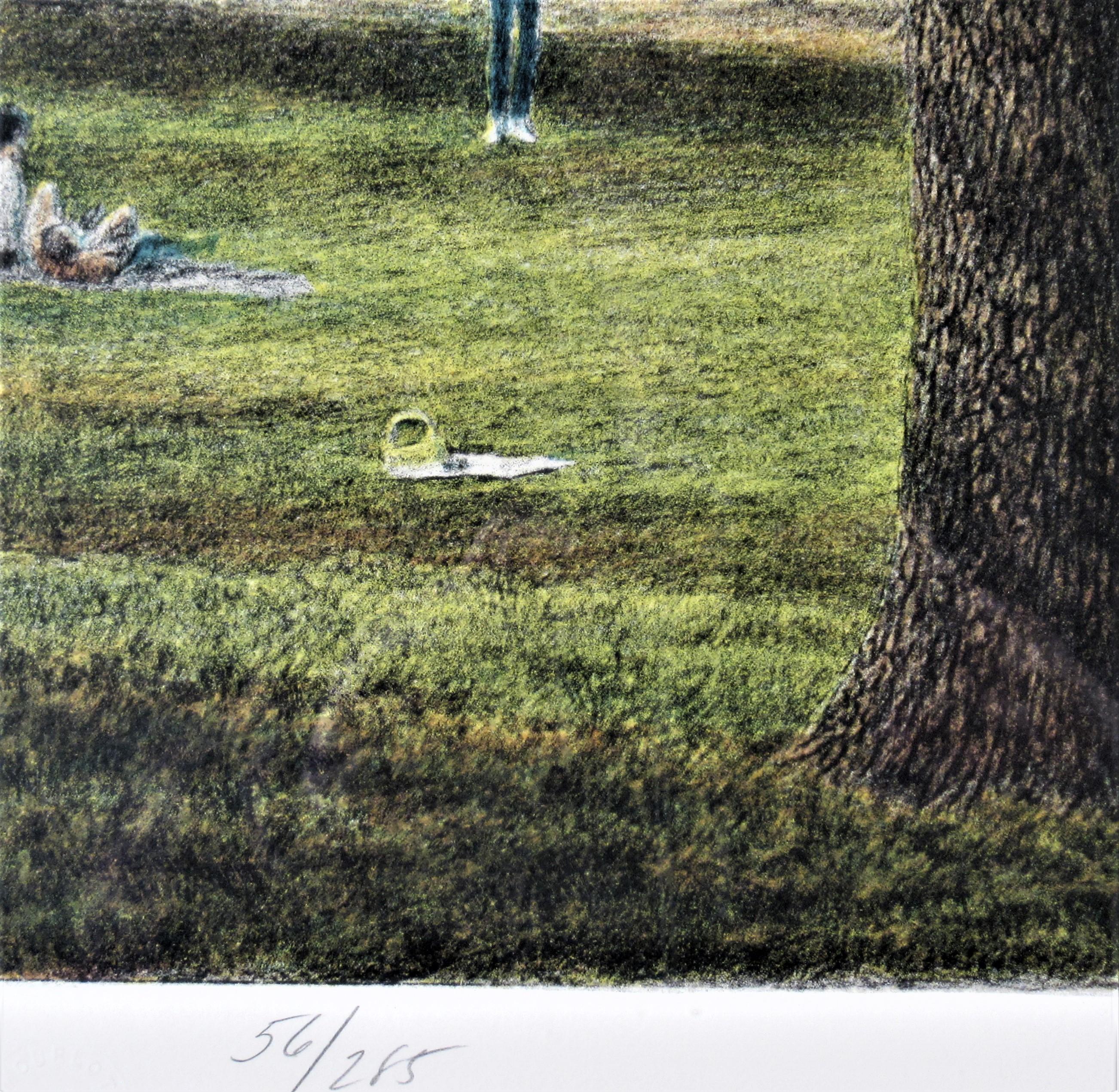 Artist:   Harold Altman (American, 1924-2003)
Title:  Sunday, Central Park
Year:  c. 1985
Medium:	Color lithograph
Edition:   Numbered 56/285 in pencil
Paper:  Wove
Image size:  17.5 x 25.5 inches
Framed size:  29.35 x 36.65 inches
Signature:   Hand