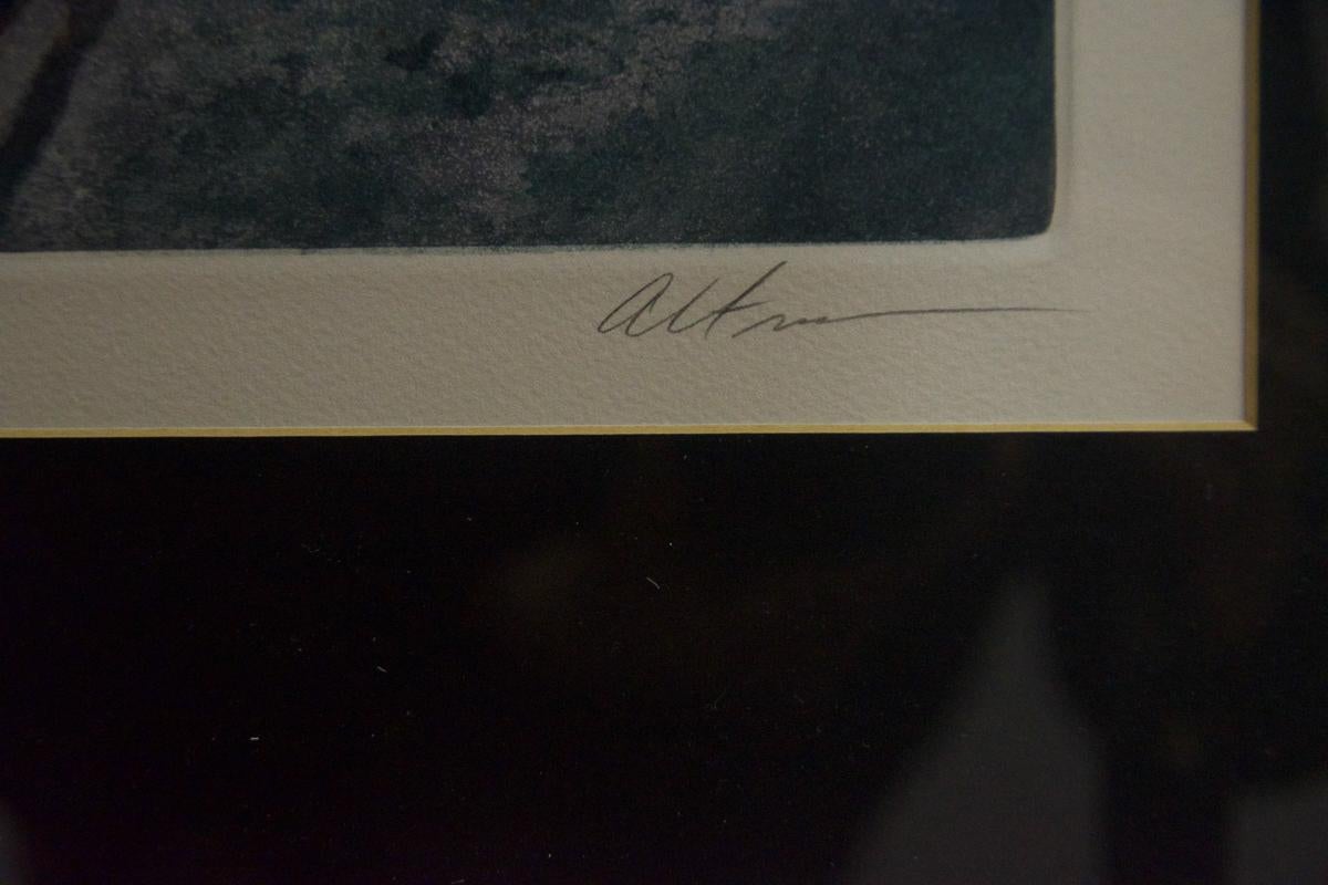 Titolo sconosciuto, Harold Altman Limited Edition Sketching. Incorniciato con firma. in vendita 1
