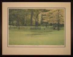 Harold Altman, sitzender Mann, signierte moderne Lithographie auf Papier, A.P. Gerahmt