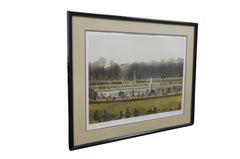 Harold Altman Signed Lithograph Le Grand Bassin Luxembourg Fountain Park Paris
