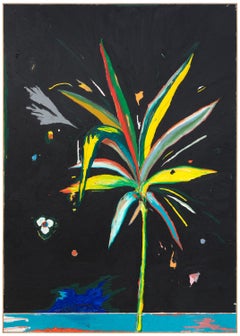 Untitled - Vibrant Contemporary Abstract Oilstick Painting, 2015