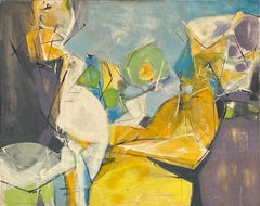 Amerikanisches modernistisches Ölgemälde von Harold Anchel