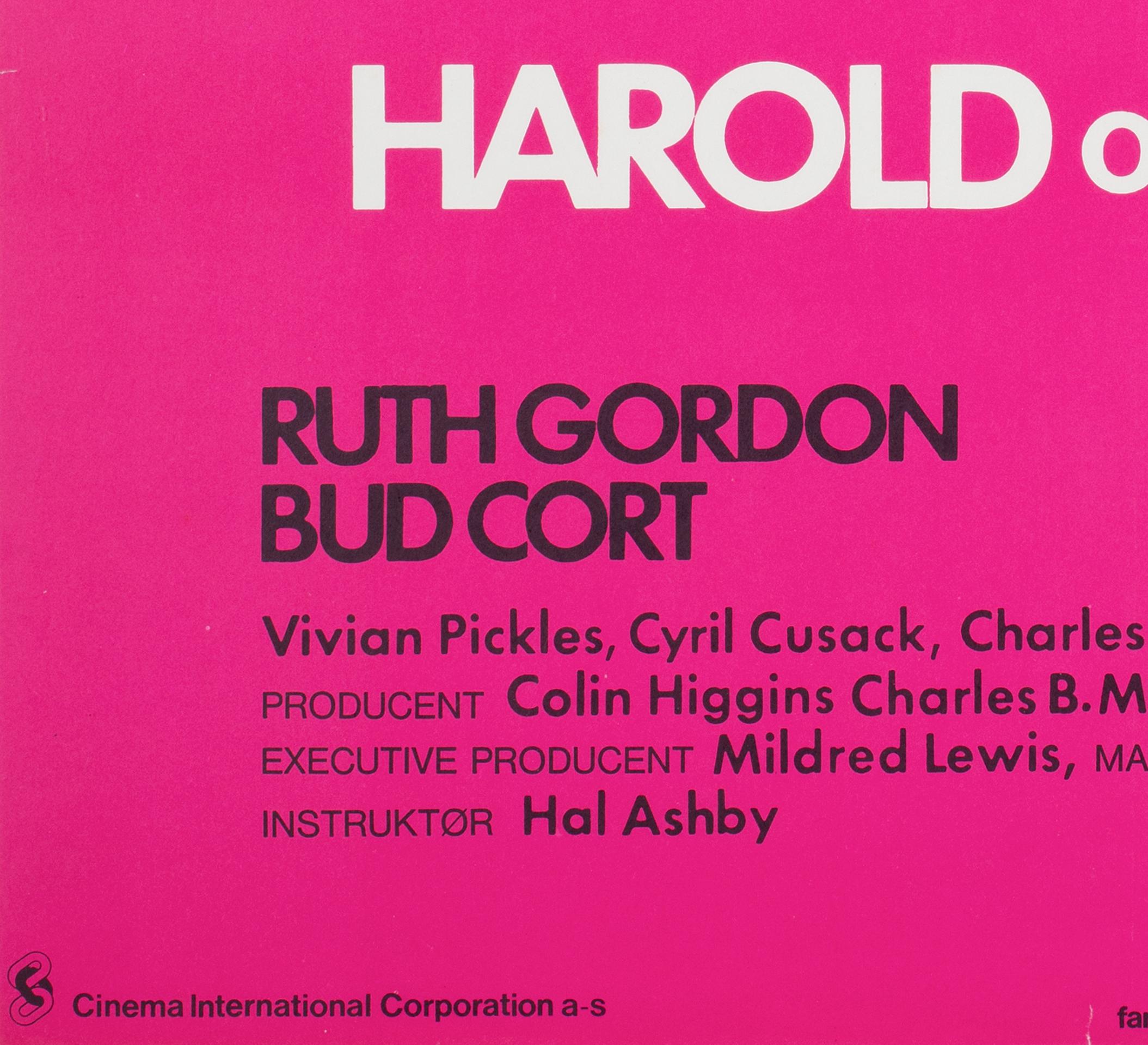 Dänisches Filmplakat „Harold und Maude“, 1971 2
