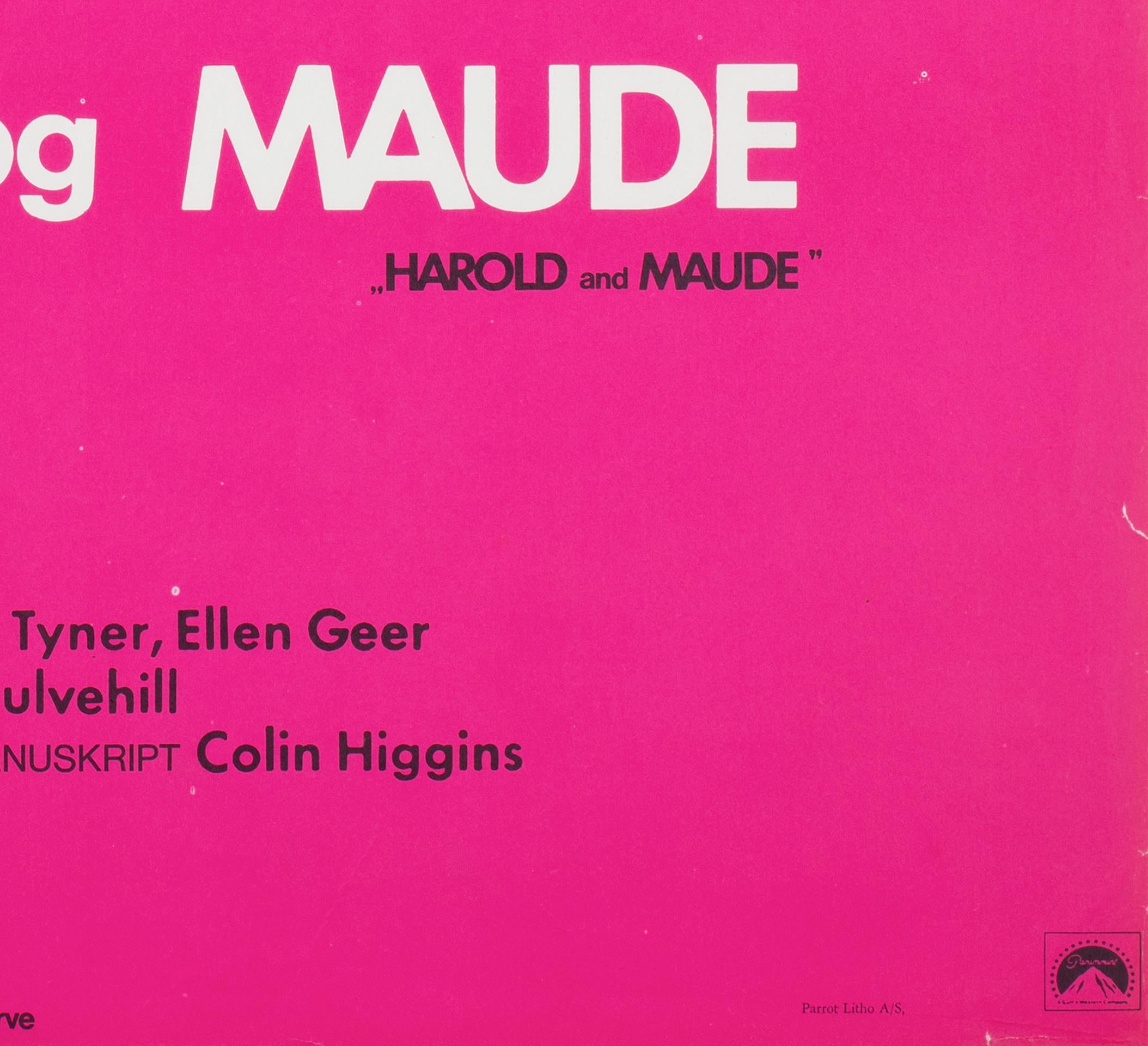 Dänisches Filmplakat „Harold und Maude“, 1971 3