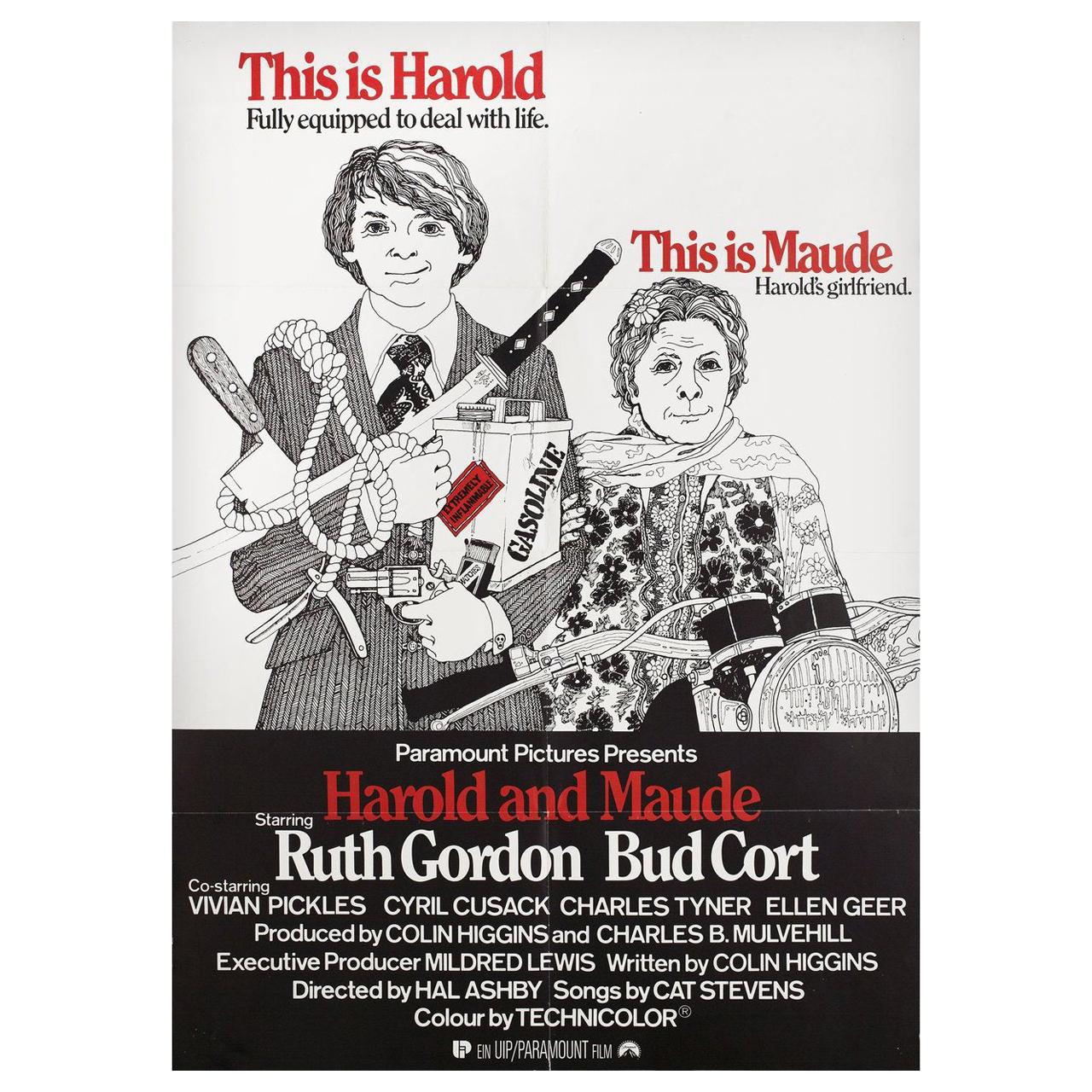 'Harold and Maude' 1971 German A1 Film Poster
