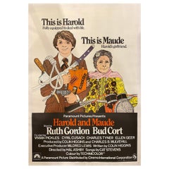 Vintage "Harold and Maude" 1971 Poster